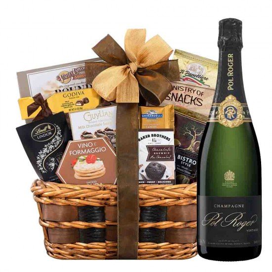 Pol Roger Champagne And Bon Appetit Gift Basket