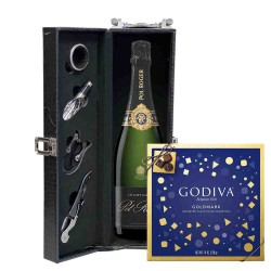 Pol Roger Brut Champagne And Chocolate Gift Set