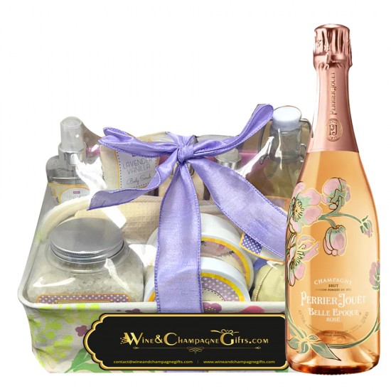 Perrier-Jouët Belle Époque Rosé With Serenity Soak Spa Gift Basket