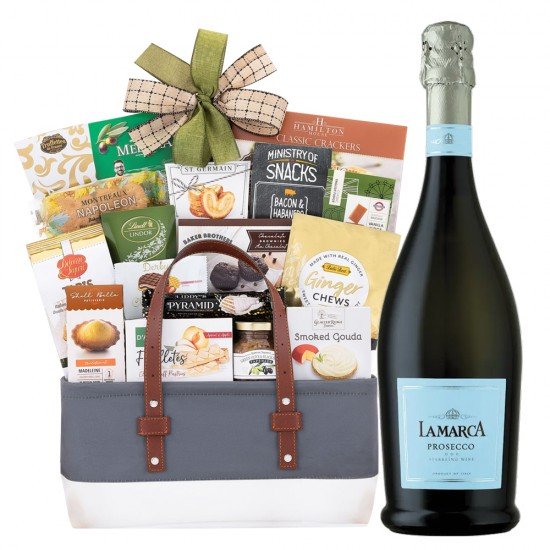 The Gourmet Delight La Marca Prosecco Gift Basket 