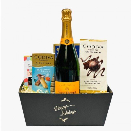 Veuve Clicquot Champagne Holiday Gift Basket