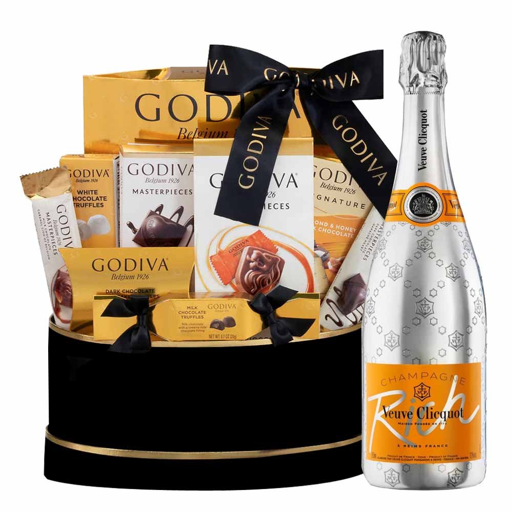 Luxury Gift Boxed Veuve Clicquot Rich Champagne