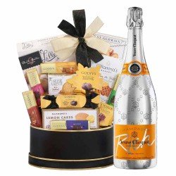 Veuve Clicquot Rich And Godiva Black Gift Basket