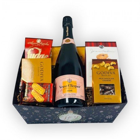 Veuve Clicquot Rose Gift Basket