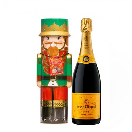 Veuve Clicquot Champagne And Nutcracker Chocolate Truffles Gift Set