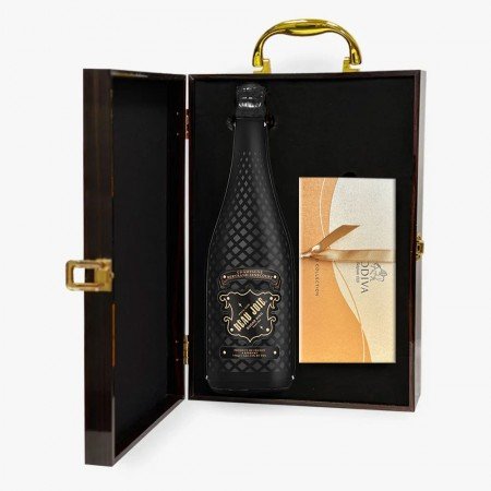 Beau Joie Demi Sec Sugar King And Godiva Chocolate Gift Set