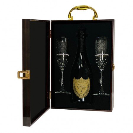 Dom Pérignon Champagne And Glasses Gift Set For Couples