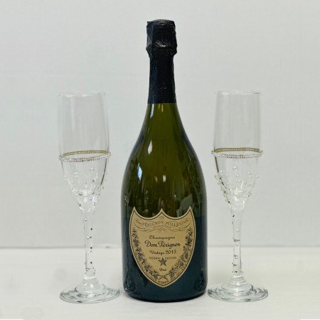 Dom Pérignon Champagne And Glasses Gift Set For Couples