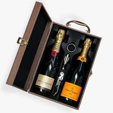 Veuve Clicquot And Moet Duo Champagne Gift Set