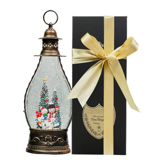 Christmas Lantern Light & Dom Perignon Champagne Gift Set