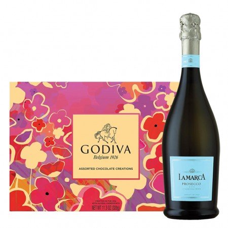 La Marca Prosecco And 26 Pc Chocolate Gift Set