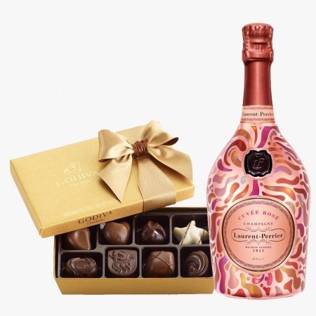 Laurent Perrier Cuvée Rosé Petal Robe Gift Set