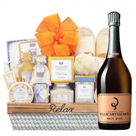 Luxury Bubble Basket with Billecart Salmon Brut Rose