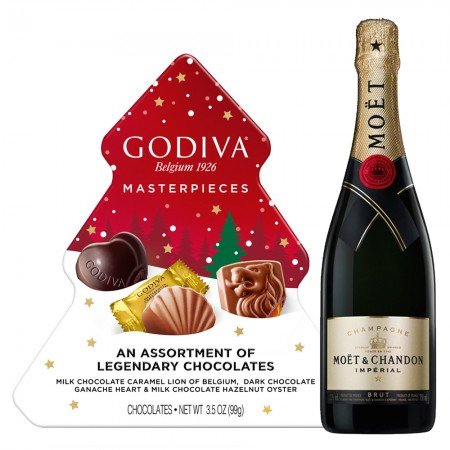 Moët & Chandon Brut Impérial Champagne And Godiva Masterpieces Gift Set