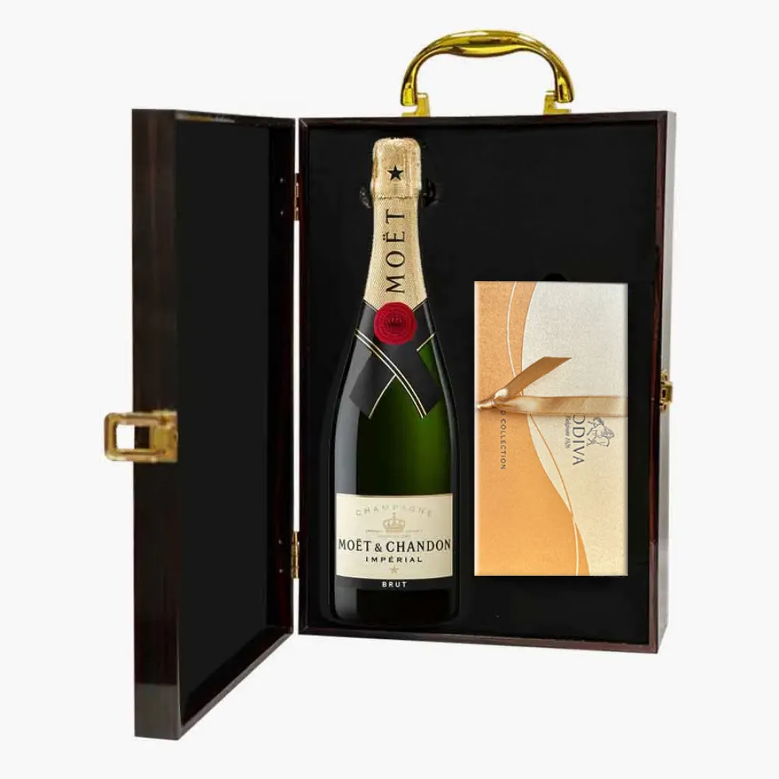 Moët & Chandon Impérial Brut Champagne and Godiva 8 Pc Gift