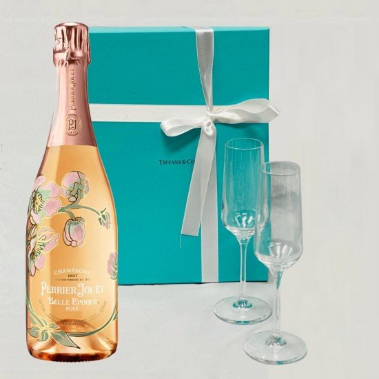 Perrier Jouet Belle Epoque Rose 2012 And Tiffany & Co. Flute Gift Set