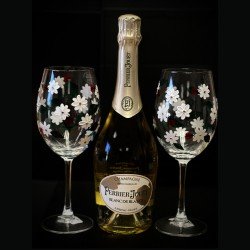 Perrier-Jouet Blanc de Blancs Champagne And Glasses Gift Set