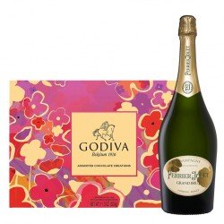 Perrier Jouet Grand Brut And Godiva 26 Pc Gift Set