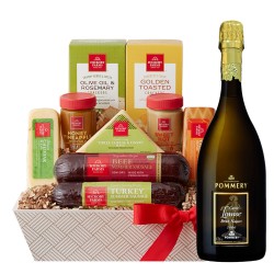 2006 Pommery Cuvee Louise Brut Nature Cheese Champagne Gift Basket