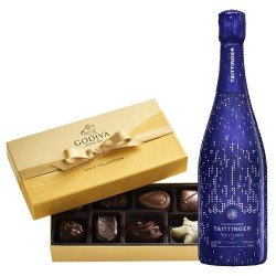 Taittinger Nocturne Sec & Godiva Chocolate Gift