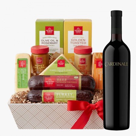 Cardinale Cabernet Sauvignon Napa Valley Wine And Hickory Cheese Gift Baskets