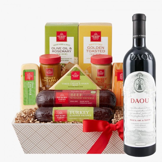  DAOU Soul of a Lion Cabernet Sauvignon Wine & Cheese Gift Basket