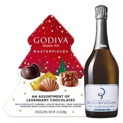 Billecart-Salmon Brut Blanc De Blanc Godiva Masterpieces Christmas Box