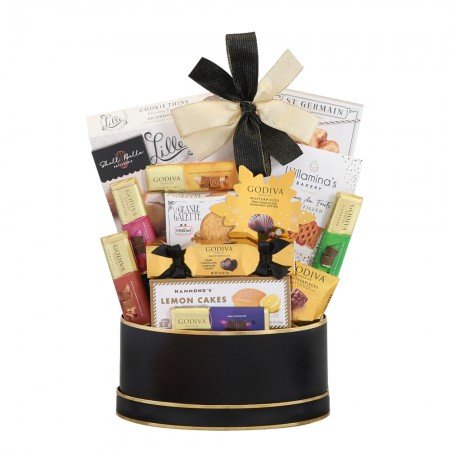 Godiva Black & Gold Celebration Gift Basket