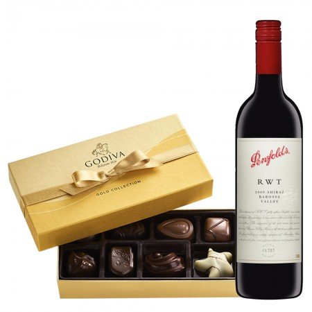 2009 Penfolds RWT Barossa Valley Shiraz Wine & Chocolate Gift Box