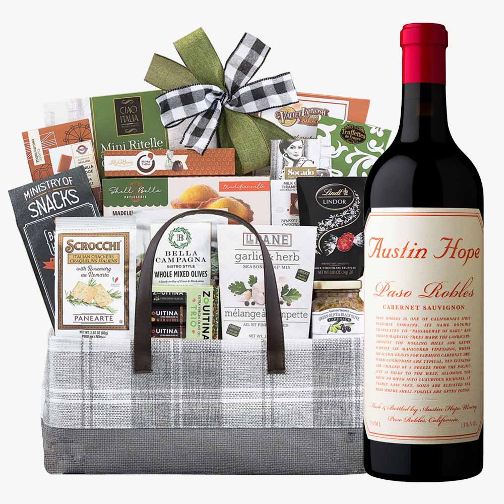 Christmas Delights Wine Gift Basket – Christmas gift baskets – New