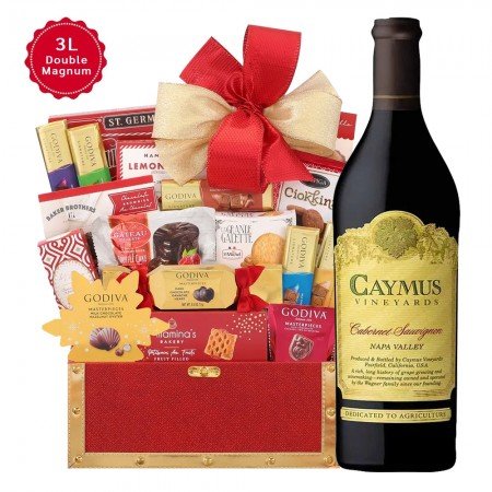 Caymus Cabernet Sauvignon Magnum With Golden Gift Basket