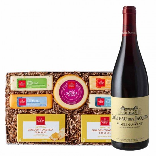 Chateau des Jacques Moulin A Vent And Cheese Gift Box