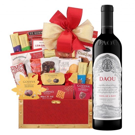 Daou Soul Of A Lion Cabernet Sauvignon & Golden Gift Basket