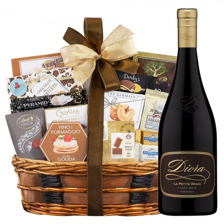 Diora La Petite Grace Pinot Noir 2019 With Bon Appetit Gourmet Gift Basket