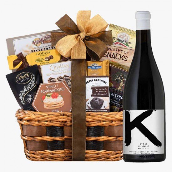 K Vintners Syrah Bon Appetit Gourmet Gift Basket