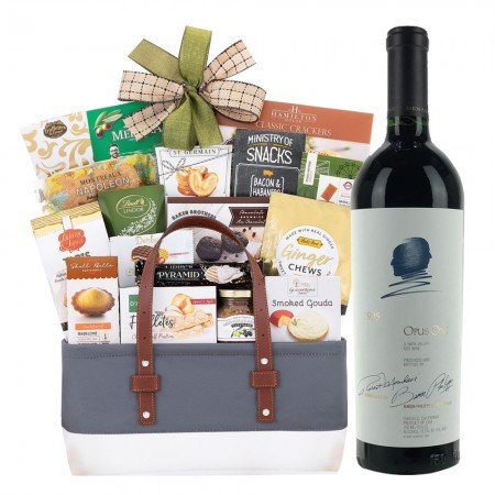 Opus One Wine And Gourmet Delight Gift Basket