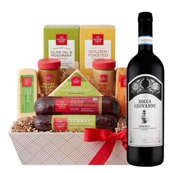 Rocca Giovanni Barolo Wine Gift Basket