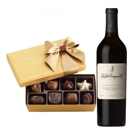 La Jota Howell Mountain Cabernet Sauvignon with Godiva 8pc.