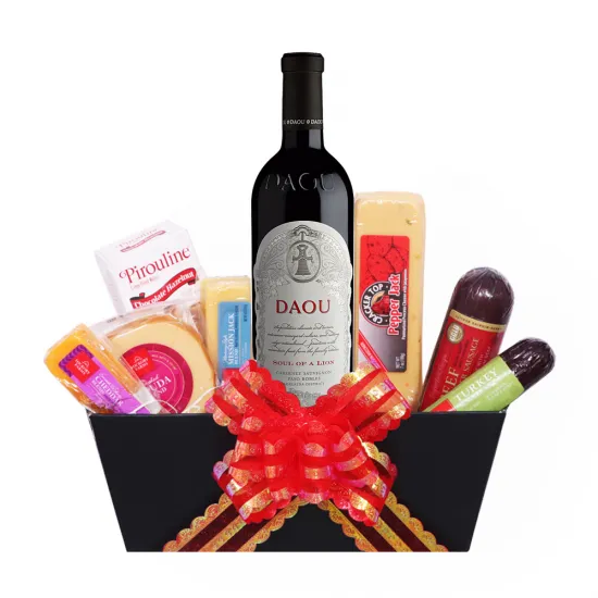  DAOU Soul of a Lion Cabernet Sauvignon Wine & Cheese Gift Basket