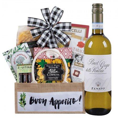 Zenato Pinot Grigio Italian Wine Gift Basket